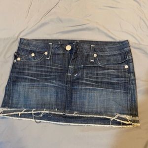 Rock & republic mini jean skirt size 24